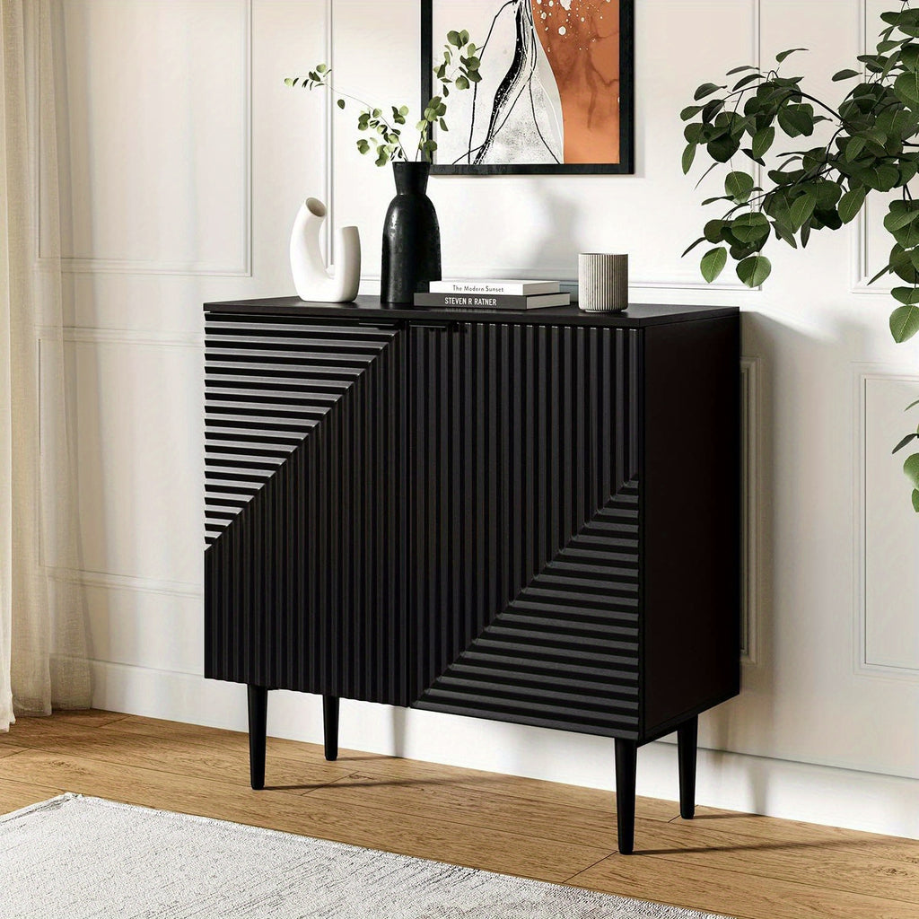 Sideboard Buffet Cabinet with Storage, Coffee Bar Cabinet, Adjustable Shelves, 35 Inches