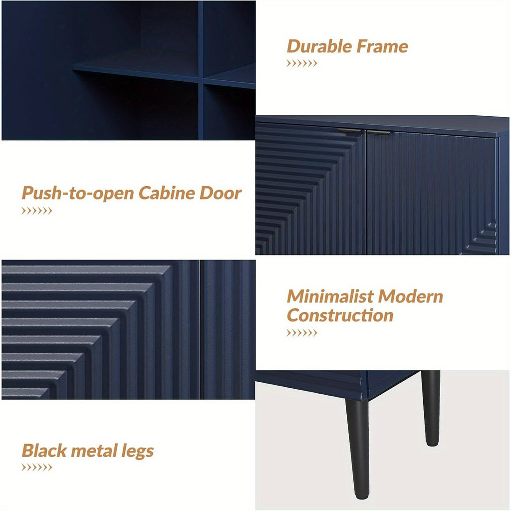 Sideboard Buffet Cabinet with Storage, Coffee Bar Cabinet, Adjustable Shelves, 35 Inches