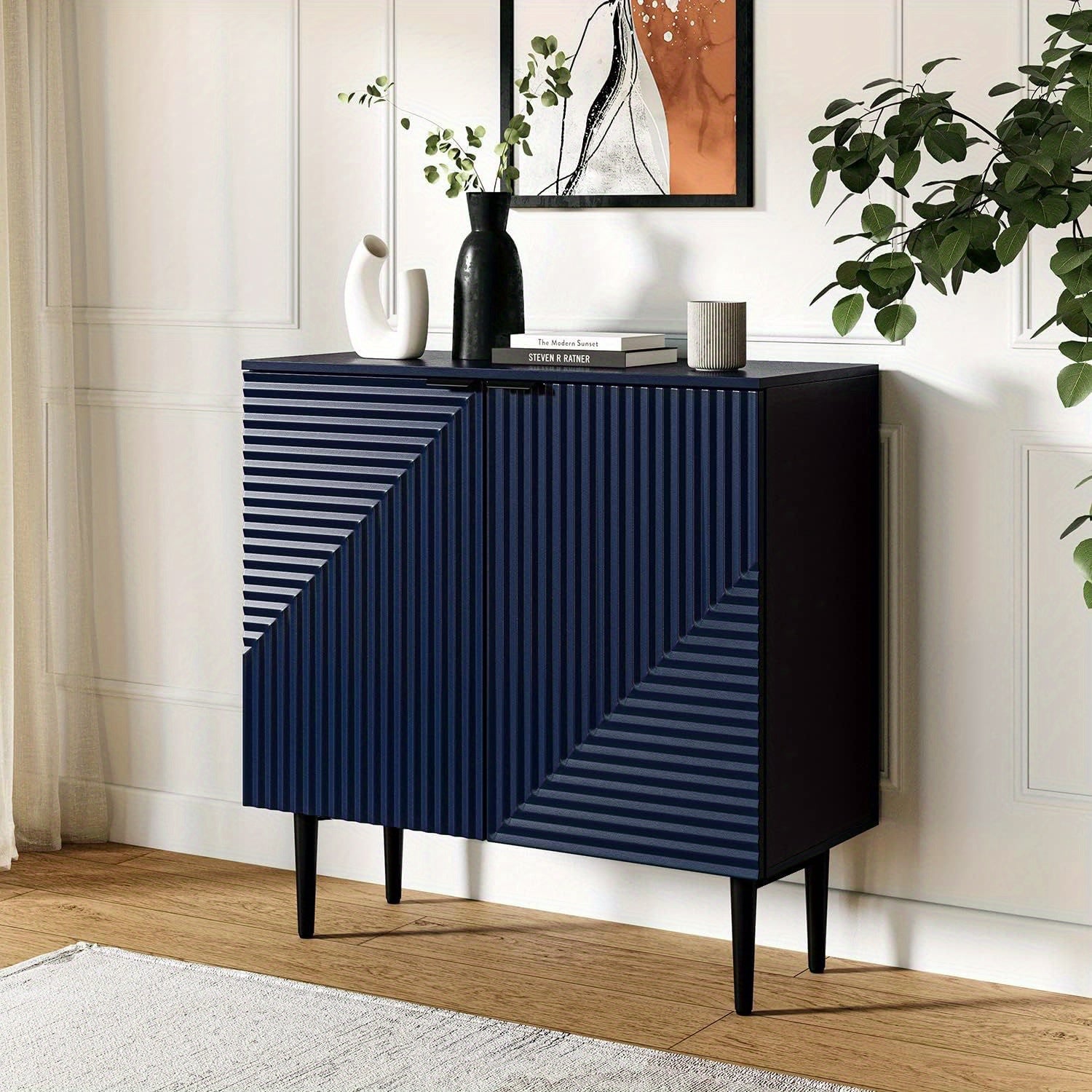 Sideboard Buffet Cabinet with Storage, Coffee Bar Cabinet, Adjustable Shelves, 35 Inches