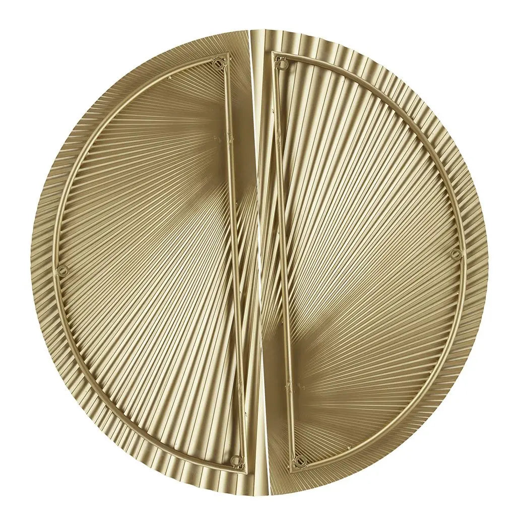 DB Modern & Traditional 2-Piece Half-Moon Metal Wall Decor Set Laser Cut Iron Arts for Home Decoration or Gift Hanging Design