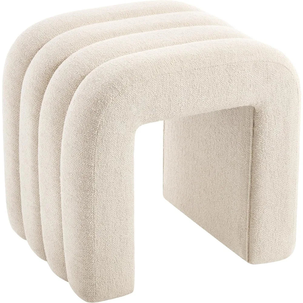 Versatile Ottoman Stool: Footrest for Sofa, Contemporary Makeup Seat, Living Room and Foyer Accent, Compact and Stylish Furnitur